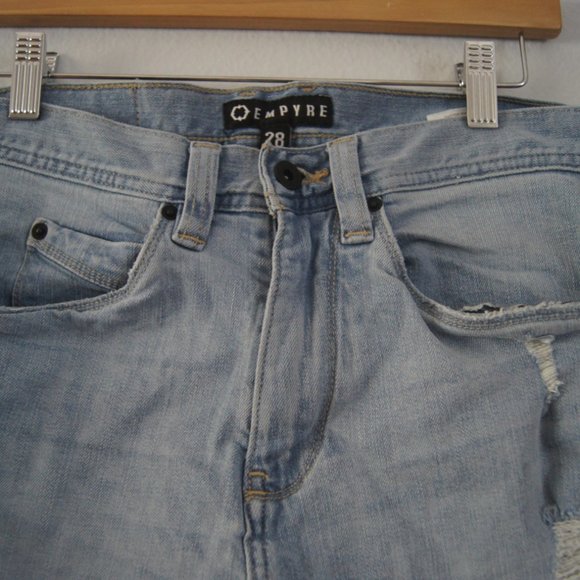 Empyre Verge Tapered Skinny Distressed Light Wash Jeans Men’s Size 28 - Picture 2 of 8